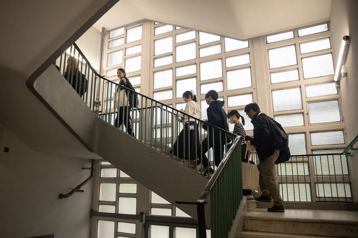 Contestants during the exam
